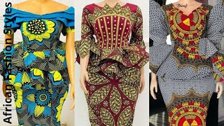 Latest Ankara Peplum ||Elegant and Fabulous Ankara Peplum Top \u0026 Skirt Styles For  Lovely Ladies