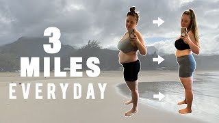 WALKING 3 Miles a Day for a Month RESULTS!