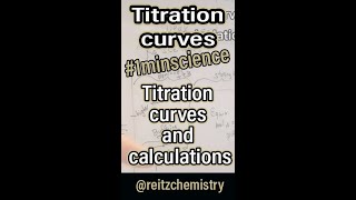 Titration curves and calculations #shorts