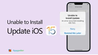 iOS 15.5 Unbale to Install Update: Fix iOS Downloaded But Won’t Install or Stuck