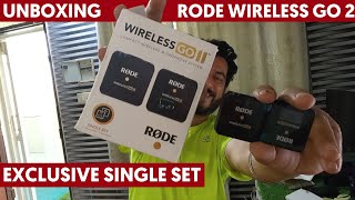 Rode Wireless GO ii(2) Single set One Receiver and Transmitter Unboxing !