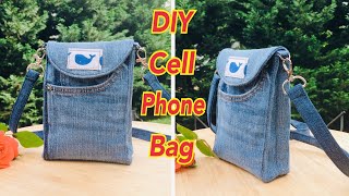 DIY cell phone bag/手机包/侧背包