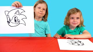 How to Draw Sonic the Hedgehog | Kids Drawing Challenge