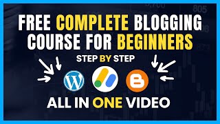 Free Complete Blogging Course for Beginners || Step By Step || How to earn money by blogging🌟