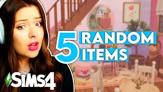 The Sims 4 But Each Room Must Have 5 RANDOM ITEMS // Sims 4 Build Challenge