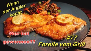 #77 Forelle vom Grill #Forellegrillen #FiletvonderPlanke