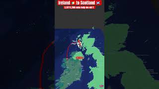 Ireland 🇮🇪 to Scotland 🏴󠁧󠁢󠁳󠁣󠁴󠁿 #ireland #scotland #geography