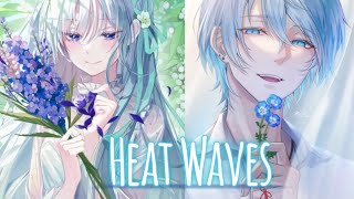 {Nightcore} Heat Waves [switching vocals] (lyrics)