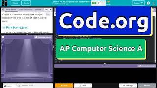 Code.org Lesson 10.3 Multi-Selection Statements | Tutorial with Answers | Unit 4 Computer Science A