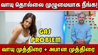 வாயு தொல்லை முழுமையாக நீங்க! - வாயு முத்திரை + அபான முத்திரை  | Gastric Problem | Krishnan Balaji