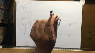 Surface Development of a Triangular Prism  Truncated