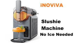 INOVIVA Slushie Machine, No Ice Needed, 68 oz Slushy Machine for Home with Self-Cleaning Function