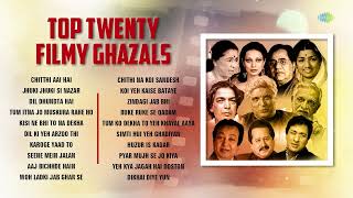 Top Twenty | Filmy Ghazals | Chithi Na Koi Sandesh | Chitthi Aai Hai | Jhuki Jhuki Si Nazar