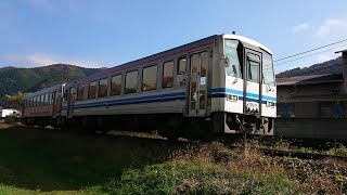 【キハ120浜田色】津山線　岡山行