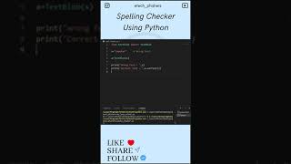 Spelling Checker Using Python 🤩🔥