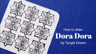 How to draw  'Dora Dora'  by Tangle Dream