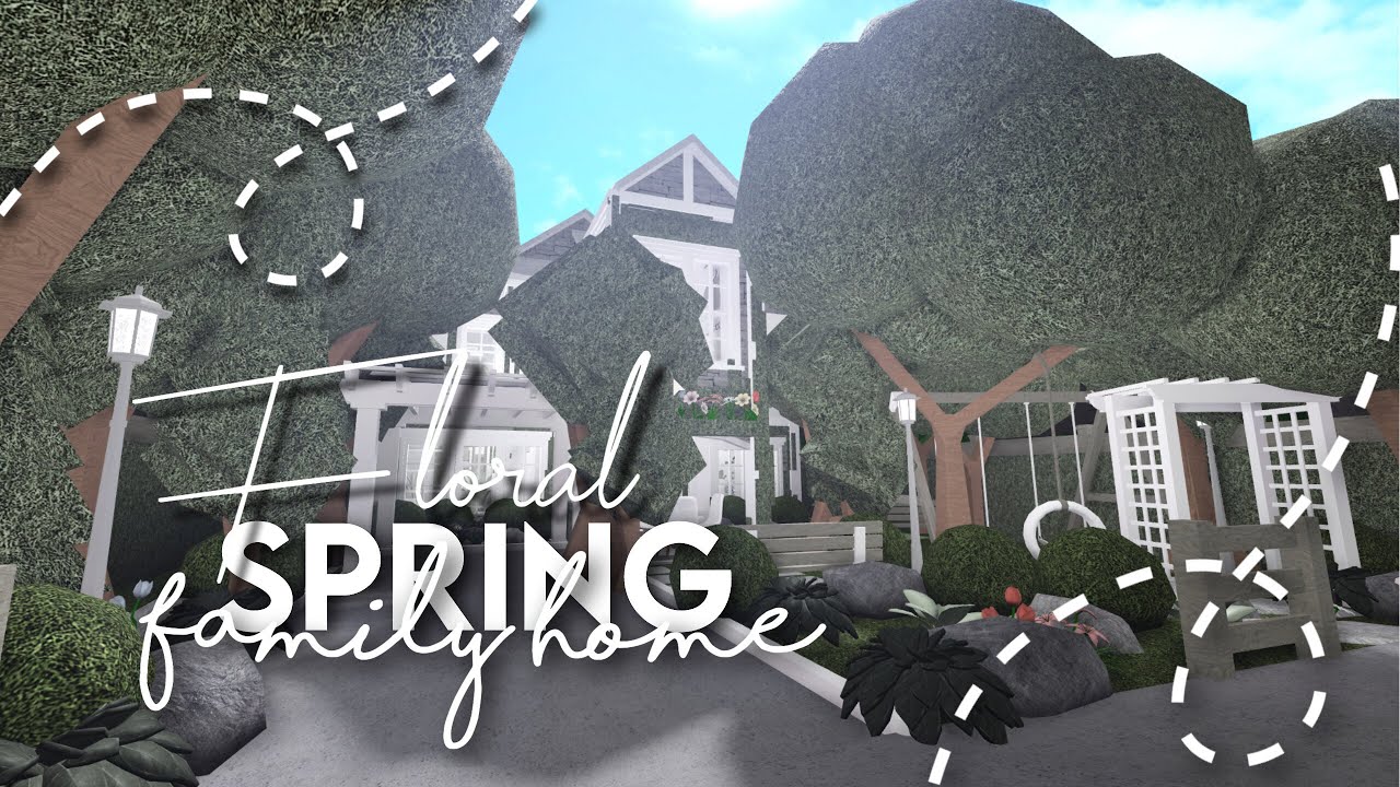 Bloxburg | Spring Floral Family Home || House Build (part Two) - YouTube