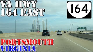 VA 164 East - Portsmouth - Virginia - 4K Highway Drive