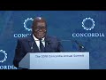 H.E. Nana Akufo-Addo,  President of the Republic of Ghana at the 2018 Concordia Annual Summit