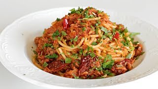 Spaghetti with Tuna & Tomato Sauce Recipe