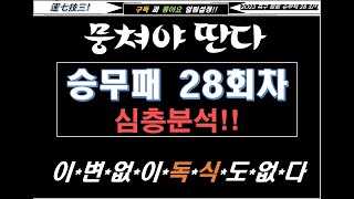 승무패28회차 핵심분석- 이변없이 독식도 없습니다.