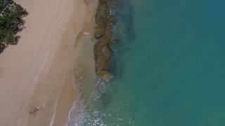 Birds eye view of Vacia Talega beach in Loiza Puerto Rico!