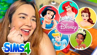 Cada CÔMODO é uma PRINCESA da Disney se Fossem UNIVERSITÁRIAS no THE SIMS 4 ✨🏰