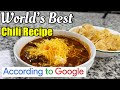 THE WORLD'S BEST CHILI RECIPE? Review & How To