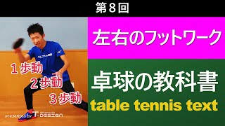 卓球の教科書 第8回 左右のフットワーク