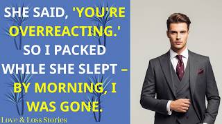 She Said, 'You're Overreacting ' So I Packed While She Slept Cheating Wife Betrayal Reddit Story