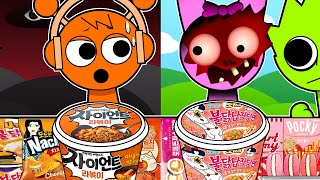 Incredibox Sprunki - Oren VS Pinki Convenience Store ORANGE PINK MUKBANG 2 | Incredibox Animation