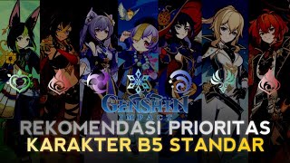 Karakter B5 Standar yang Wajib Diprioritaskan di Banner Selector | Genshin Impact Indonesia