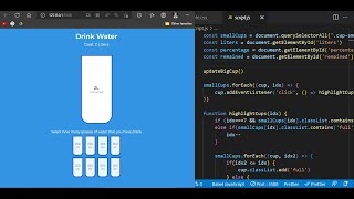 Drink Water Habit JavaScript Project 31 #javascript #html #css