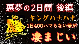 【キングハナハナ】悪夢の2日間　後編　1日400ハマらない華が凄まじい【スロット】