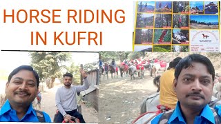 HORSE RIDING IN KUFRI, कुफरी में घुड़सवारी