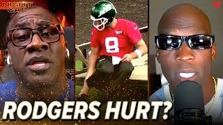 Unc & Ocho react to Aaron Rodgers getting foot treatment at Jets OTAs | Nightcap