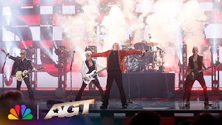 Def Leppard Performs "Pour Some Sugar On Me" At The America's Got Talent Live Shows! | AGT 2025