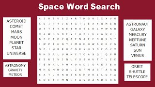 space word search puzzles games | word search game in English