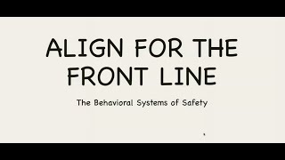 Align the front line: The behavioral systems analysis approach - Dr. Tim Ludwig