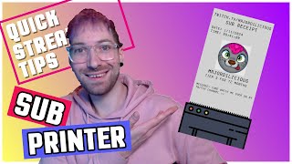 NEW Sub Printer Widget for Streamers! 🚀 | Quick Stream Tips