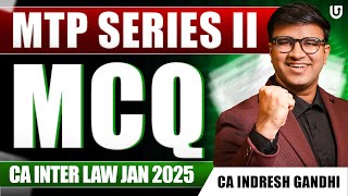 CA Inter Law Jan 25 MTP Series II I  CA Inter Law MCQ | CA Indresh Gandhi #cainter