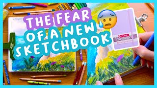 How to start a new sketchbook! Getting over the fear + paint with me 🎨