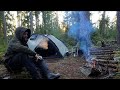 Solo Bushcraft Trip - Bunker Tent - One Hour Kuksa - Northern Wilderness Hike