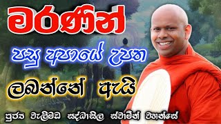 මරණින් පසු අපායේ උපත ලබන්නේ ඇයි welimada saddaseela theru.#bana#කවි#බන#budubana#trending