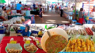 ตลาดแลงโพธิ์ไทร แนวกินบ้านเฮา!! บรรยากาศ​บ้านๆ อ.โพธิ์ไทร​ จ.อุบล​ราชธานี​