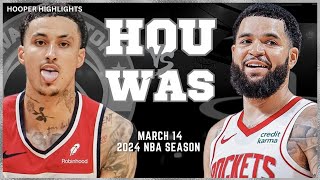 Houston Rockets vs Washington Wizards  Game Highlights | Mar 14 | 2024 NBA Seaso