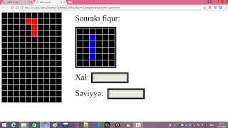 Personal project: Tetris game in HTML table.