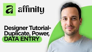 Affinity Designer Tutorial - Duplicate Power, Duplicate Data Entry (2026 Full Guide)
