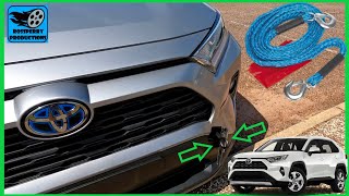 Toyota RAV4 Hidden Towing Hitch Locations \u0026 Tools (2019+)