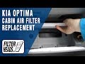 How to Replace Cabin Air Filter 2013 Kia Optima